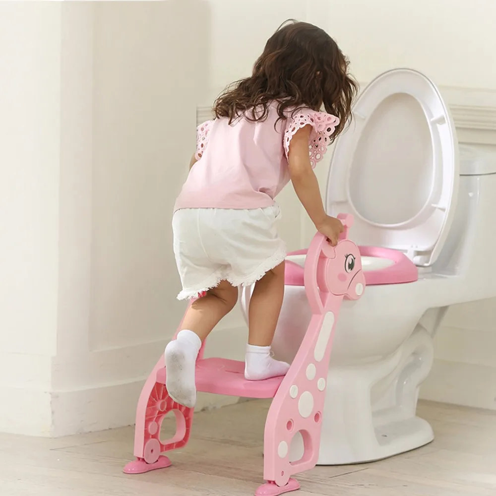 Складной для приучения к горшку лесенка со стульчаком Дети Незначительное детское сиденье для унитаза детский туалет Training Складное