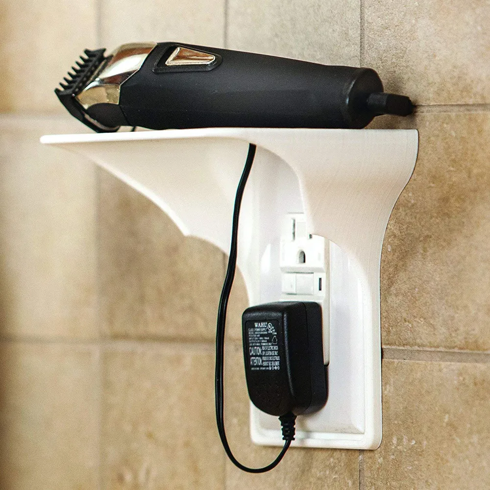 

Switch Socket Rack Creative Ultimate Outlet Shelf Easy Installation Wall Outlet Shelf Power Perch Shelf Home Barthroom Storage