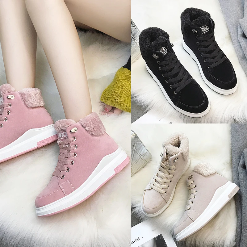 

women Sneakers shoes Outdoor Sport Shoes sneakers Waterproof women Running Shoes Winter warm fur women's boots zapatos de mujer