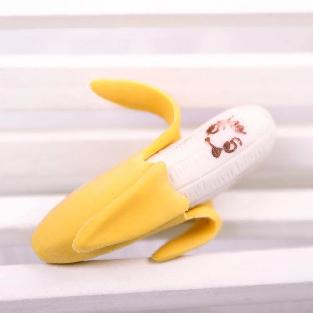 Топ творческий прекрасный банан карандаш ластик для школы канцелярские принадлежности подарок для детей и студентов