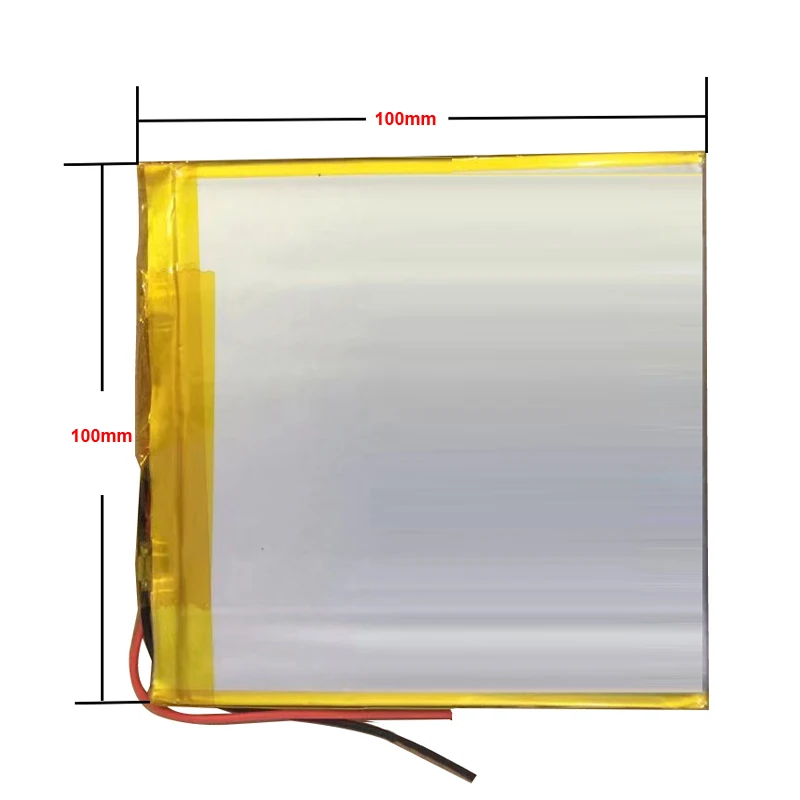 Литий-полимерная батарея 3x100x100 мм 3,7 в 6000 мА/ч батарея планшета 2 провода