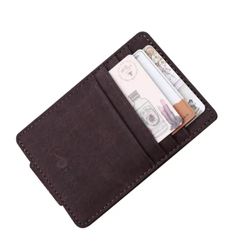 Buy Men's Card Holders Leather Card Cash Receipt