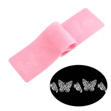 DIY Бабочка Форма торт Декор инструменты Сахар силиконовый коврик кружева. 39,5*8 см выпечки Шоколад sweety кекс Декор fondant Инструменты