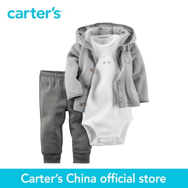 Carter's 3 pcs baby children kids Babysoft Cardigan Set 126G290, sold by Carter's China official