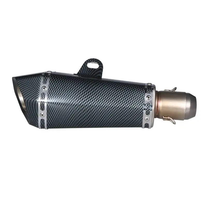 

38mm-51mm Refit Exhaust Artificial Carbon Fiber Pipe Small Hexagon Style For Motorcycle Atv Universal