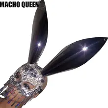 Голографическая Burning Man интимные аксессуары зеркало кружево бахрома маска кролика костюм летний фестиваль рейв одежда наряды шестерни