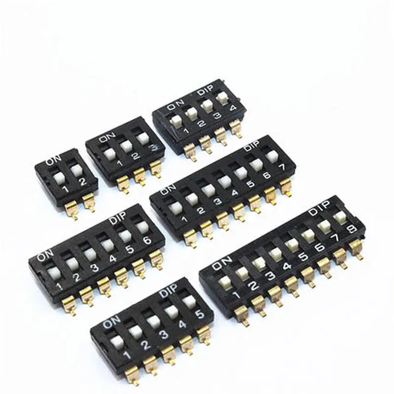 10 шт. позиционный переключатель SMT 1/2/3/4/5/6/7 SMD DIP скользящий | Обустройство дома