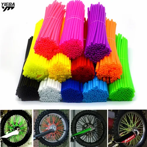 72Pcs Spoke Skins rims Motorcycle Motocross Dirt Bike Wheel RIM Spoke Covers Protect For KTM All 65-500cc SX/SX-F/EX/EXC-F honda