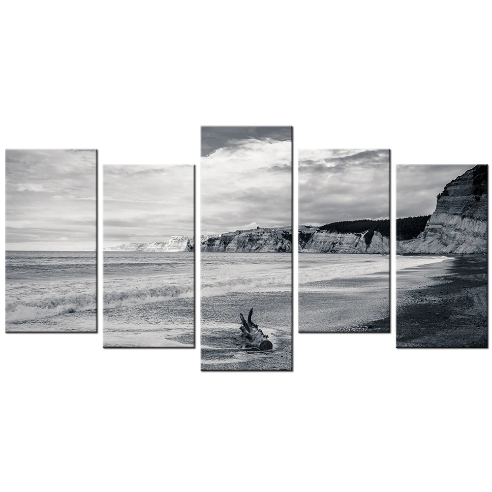 Muur Canvas Zwart wit Zee Strand Moderne Home Decoratieve schilderij Muur  Foto Decor Voor Woonkamer 4 Panelen Art Prints|canvas black and white|wall  canvascanvas black - AliExpress
