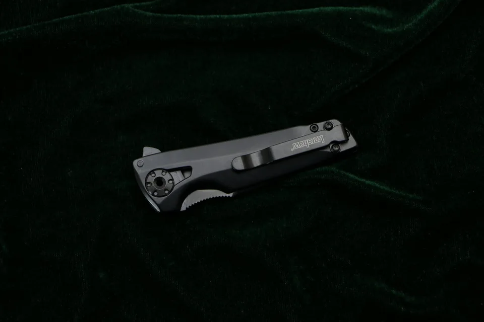 OEM Kershaw 1988 flipper folding knife 8Cr13Mov blade steel handle outdoor camping hunting pocket kitchen fruit knives EDC tools