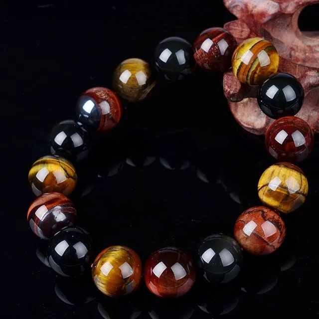 Bracelet Mala Oeil De Tigre Faucon Taureau