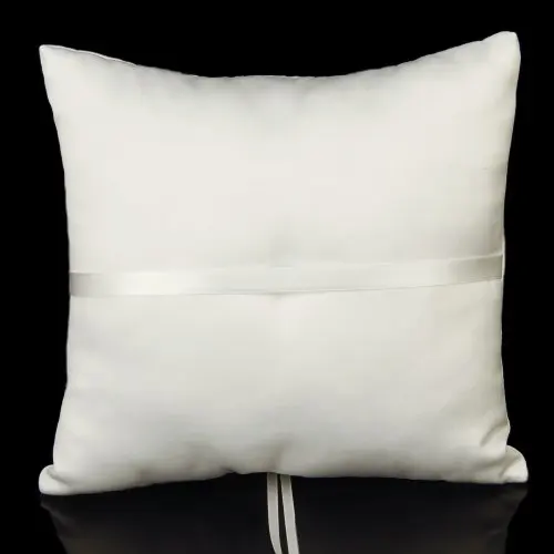 SDFC с искусственным жемчугом, украшенное свадебное кольцо, подушка для подушки 20x20 см- слоновая кость