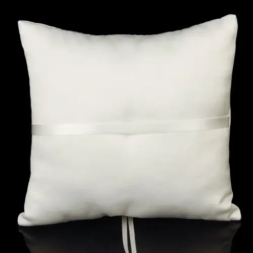 SDFC Faux Pearl Decorated Wedding Ring Pillow Cushion Bearer 20 x 20cm---Ivory SDFC Faux Pearl Decorated Wedding Ring Pillow Cushion Bearer 20 x 20cm---Ivory