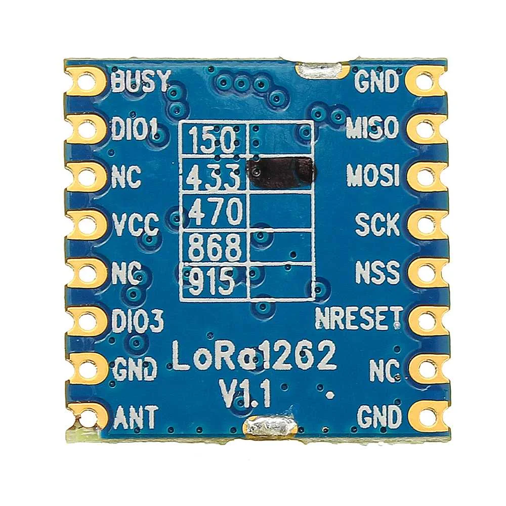 CLAITE 433 МГц LoRa1262 SX1262 LoRa RF модуль 22dBm 160 МВт 1.5ppm TCXO SPI распределенный спектр беспроводной модуль приемопередатчика