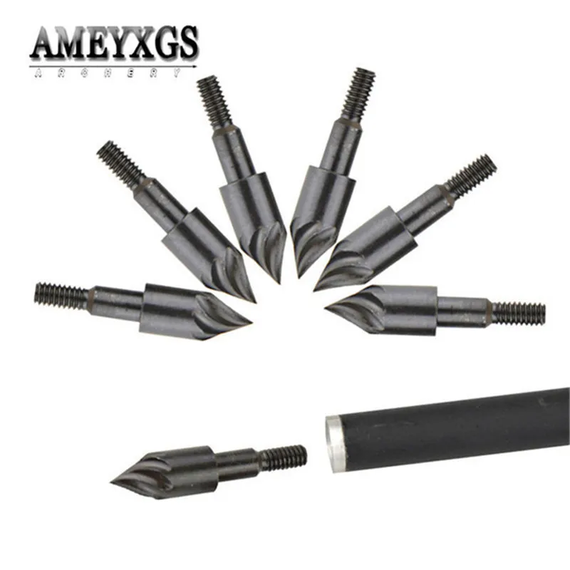 

50pcs 100grain Arrowhead Target Arrow Head Point Tips Carbon Steel Broadhead For Shooting Training Archery Hunting Accessories