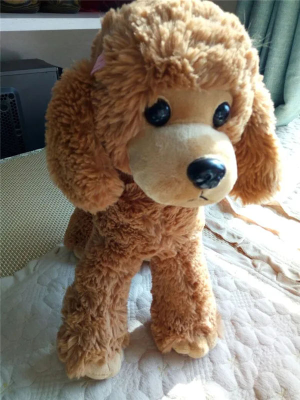 Cute Dog plush toys Poodle Bichon Frise puppy stuffed warm animal toys - Buyer's Show 12
