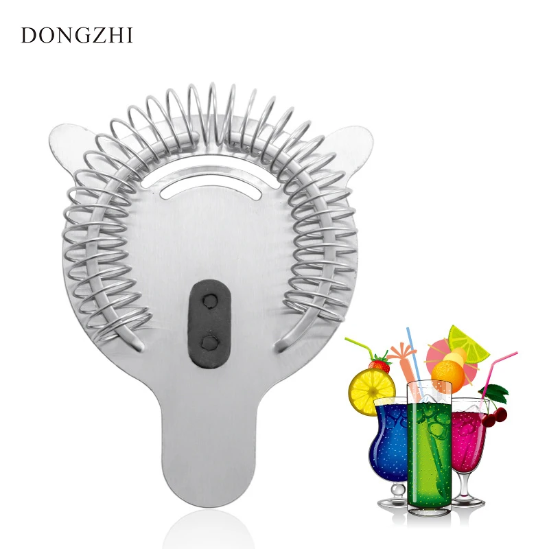 

High Quality Stainless Steel Bar Strainer Cocktail Strainers For Professional Bartenders and Mixologists Bar Supply Barware Tool