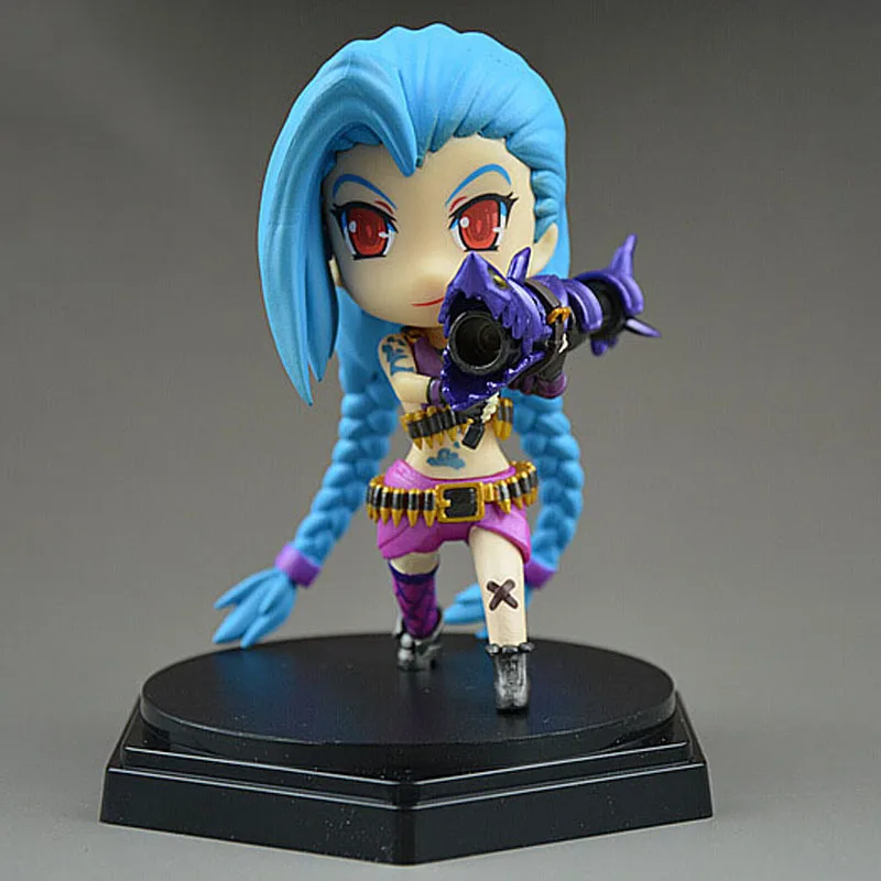 

NEW Mini 3D LOL Jinx Action Figures Legends Action Game Lolita Character Model Toy action-figure Creative Gift