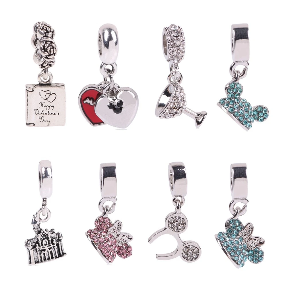 4x Rosa Flor De Plata Esterlina Espaciador Perlas Pulsera Collar 5mm//6mm para