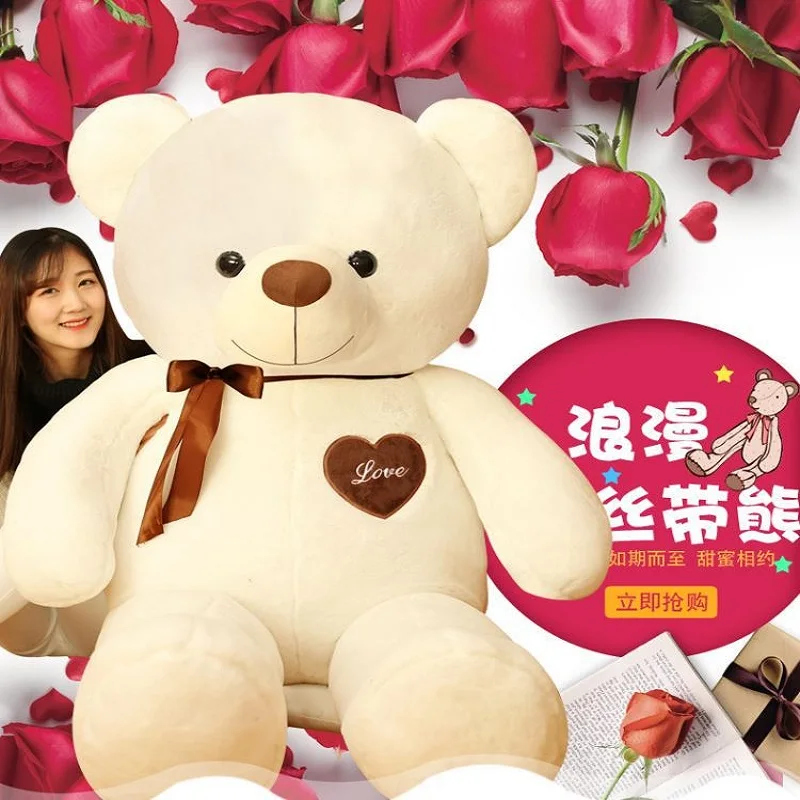 Lovely romantic ribbon teddy Bear Plush toys Cute teddy bear dolls