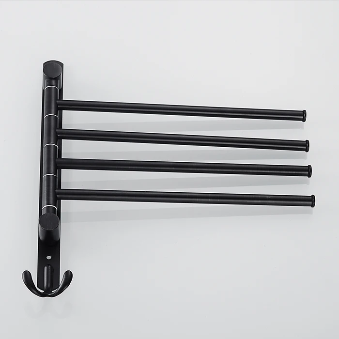 

Bathroom Towel Rack Copper Rotary Towel Rack Black Retro Toilet Movable Towel Bar Towel Rack