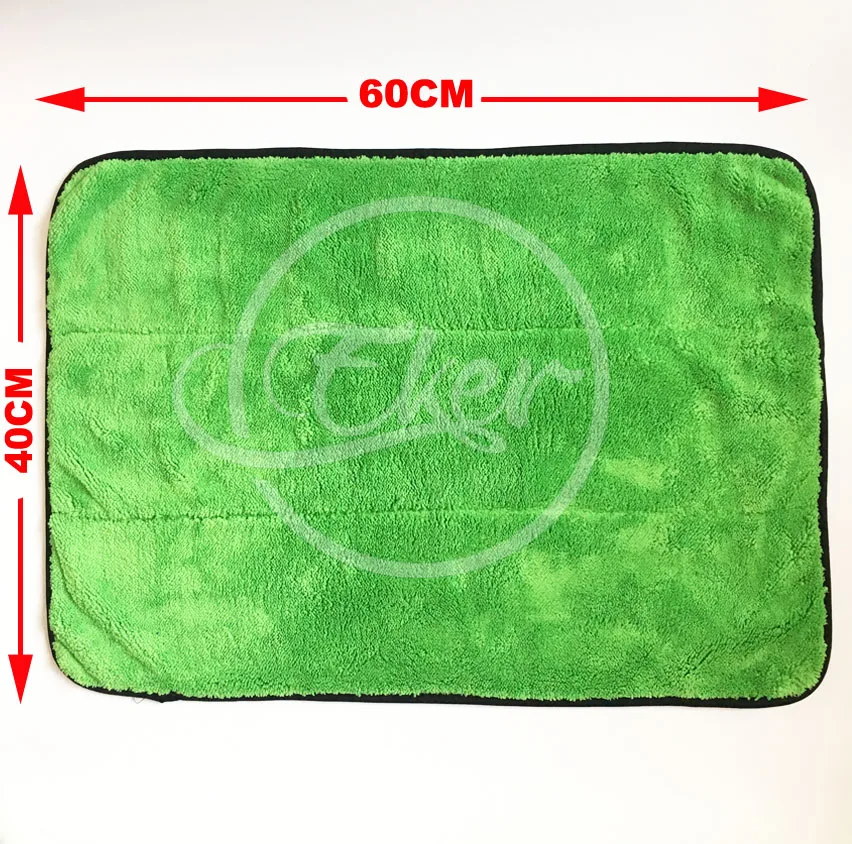 60x40 см 720GSM полотенце для мытья автомобиля детализация полотенце воск для ухода полировка сушки полотенце супер толстый плюш микрофибра Автомобильная чистая ткань