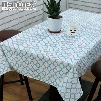 

Pink Blue Tablecloth Sytlish Linen Cotton Table Cover Cloth Country Style Multifunctional Rectangle Plaid Patterned Home Kitchen
