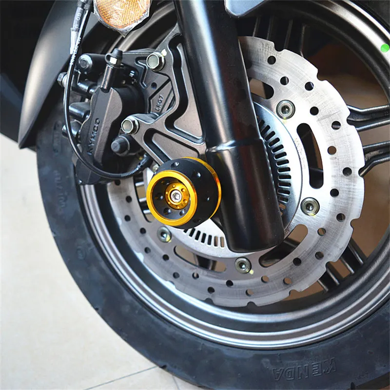 

Motorcycle Accessories Front Axle Slider Crash Pad guard from For KYMCO Downtown 300i Downtown 350 i Xciting 300 Xciting 250 XCT