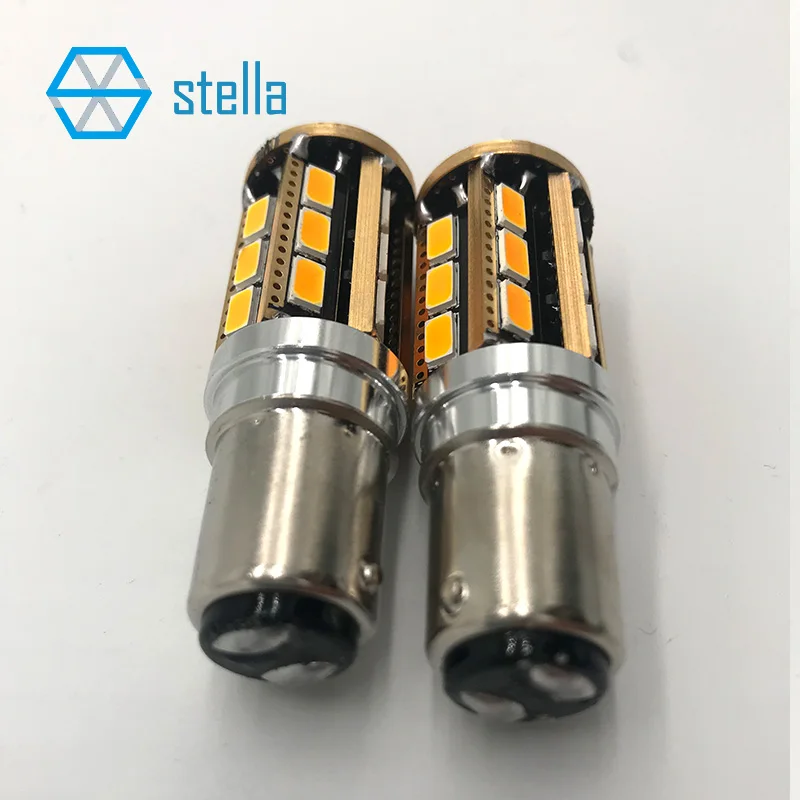 2 шт. 1157/BAY15D P21/5 Вт авто светодиодный лампы желтый/красный/белый стоп сигналы