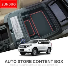 ZUNDUO Car central armrest box for toyota Land Cruiser Prado 2014-2016 Interior Accessories Stowing Tidying