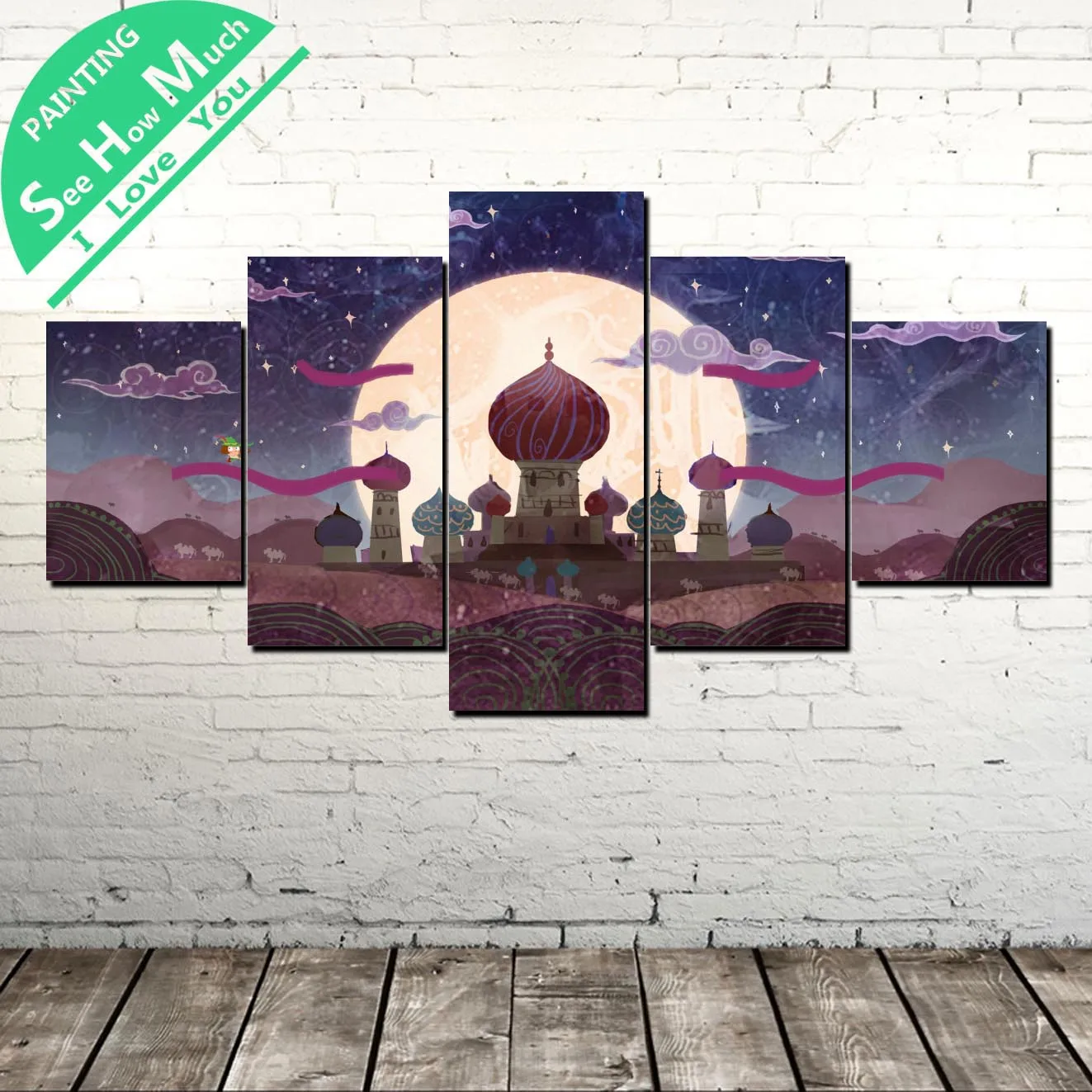 5 Шт. Арабские Ночи Современного Искусства Wall Art Холст Плакат и Печать Холст Картины Лучший!