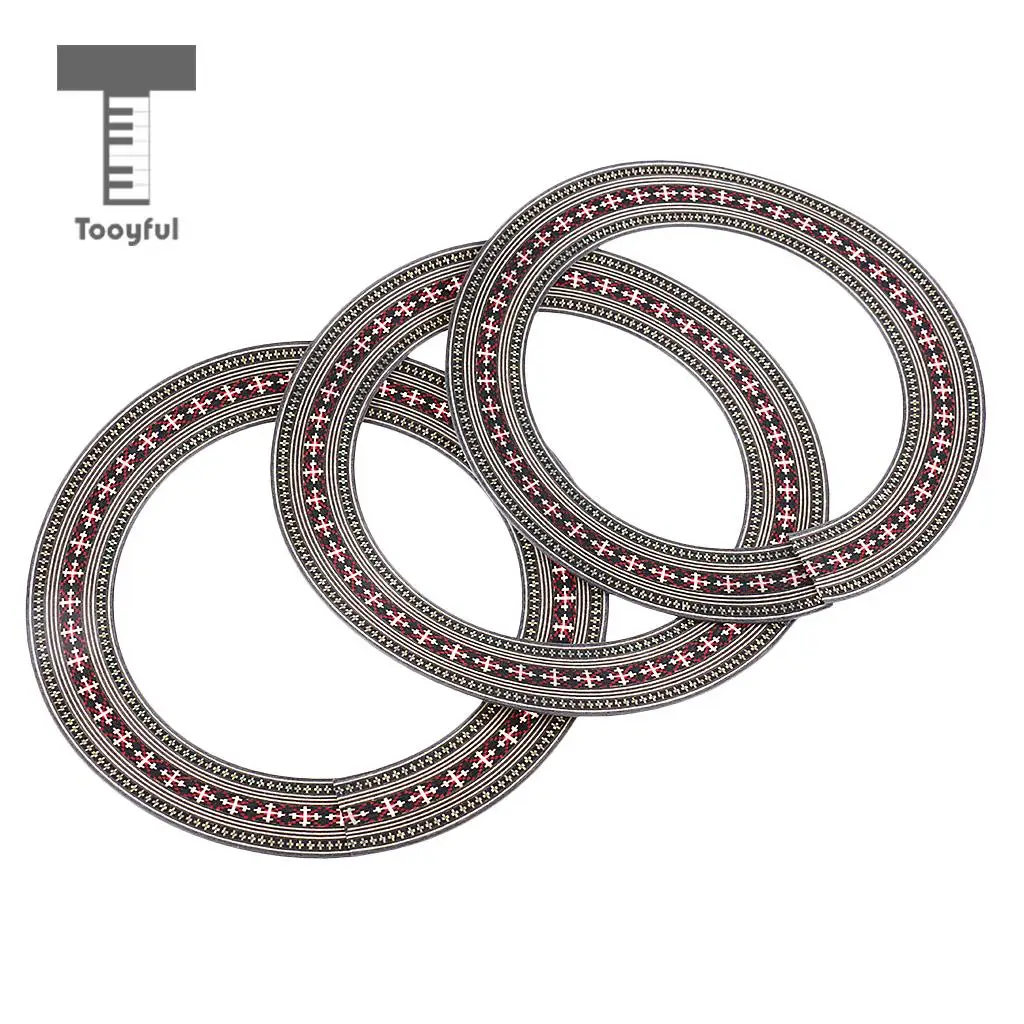 Tooyful 41'' Guitar Sound Hole Decal Soundhole Sticker Circle for Acoustic Guitar 3x