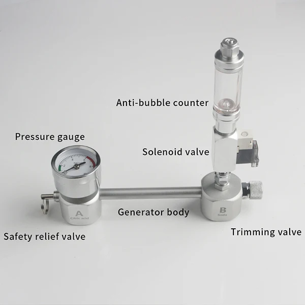 Аквариум DIY CO2 система генератора комплект с давлением воздуха регулятор потока клапан-регулятор воды завод рыбы Co2 клапан диффузор - Цвет: C
