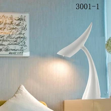 Новинка Белый Полимерная настольная лампа для внутренней декорации отправка ems