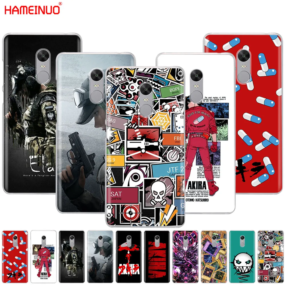 

HAMEINUO AKIRA Voltron Rainbow Six Siege YuGiOh Cover phone Case for Xiaomi redmi 5 4 1 1s 2 3 3s pro PLUS redmi note 4 4X 4A 5A