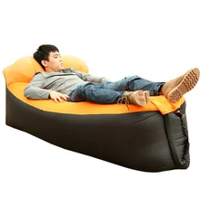Надувные воздушные диван Кемпинг Портативный диван лежака кровать пляжа лежал Laybag воздушный мешок 250*70 см удобная сумка