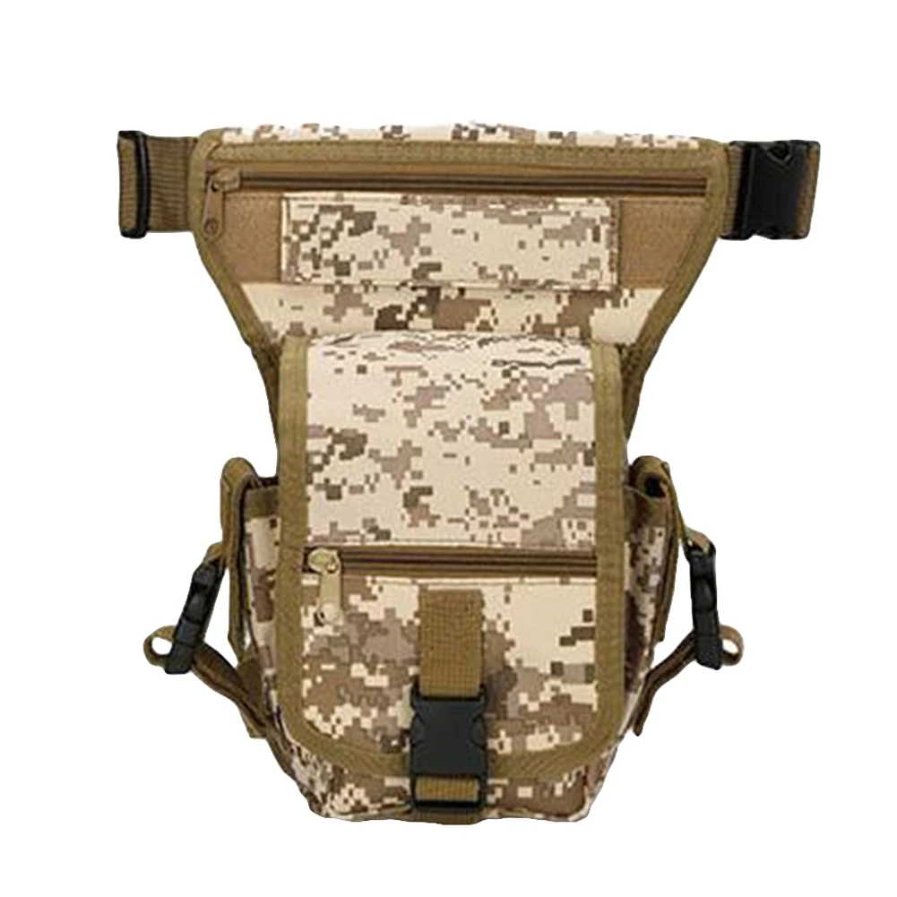 Мужская портативная уличная сумка для ног многофункциональная камуфляжная поясная сумка - Цвет: Camouflage