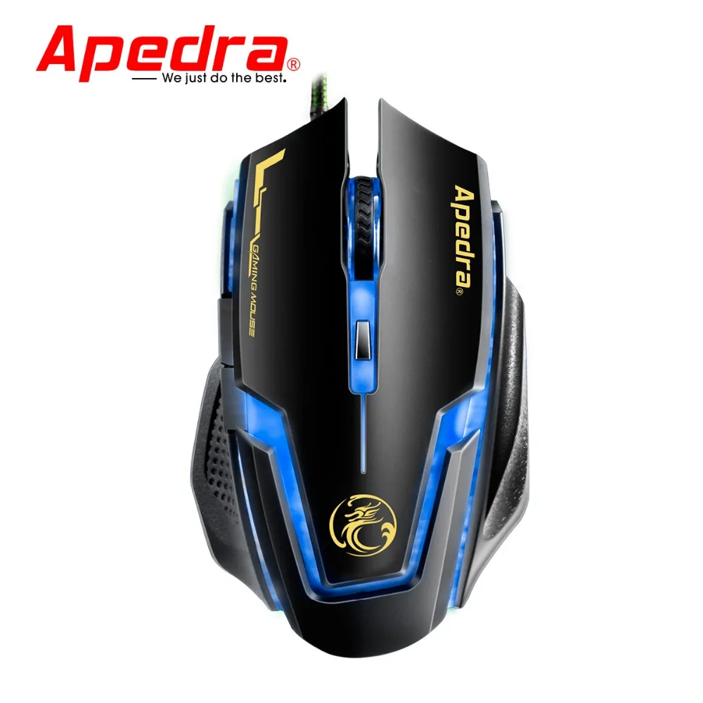 Apedra Bloody A9 Raton Souris игровая оптическая светодиодная Usb 7 Botones Souris Gaming Sans Fil для ноутбука ПК ноутбука Raton Gamer