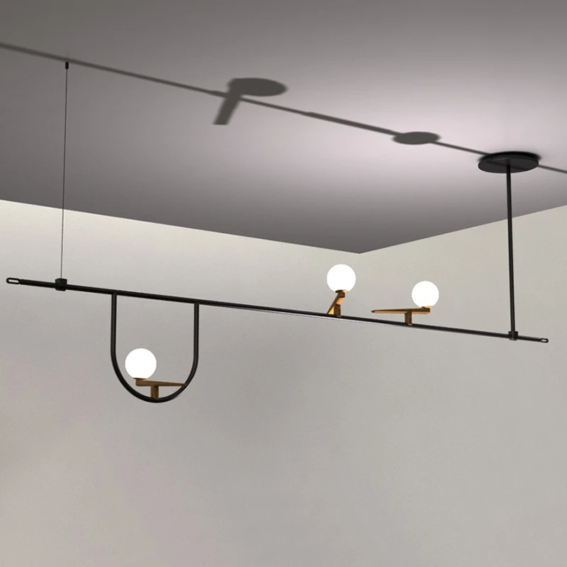 chandelier lamp Yanzi Chandeliers Nordic lustre metal Designer bird suspension Molecular Line art deco chandelier dining room glass ball lamp unique chandeliers