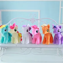 30cm Cartoon my beautiful little Rainbow horse Soft Plush poni Animal dolls for Baby children Christmas