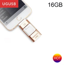 Hot selling! New fashion Lightning Smart Mobile phone Usb flash disk pendrive High speed OTG Pen drive Usb memory stick USB2.0