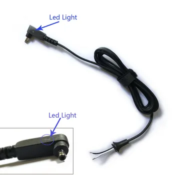 

10pcs DC Power Cable Charging Cable 3.5x1.35mm for Laptop Tablet PC Adapter 3.5*1.35mm with Led Light