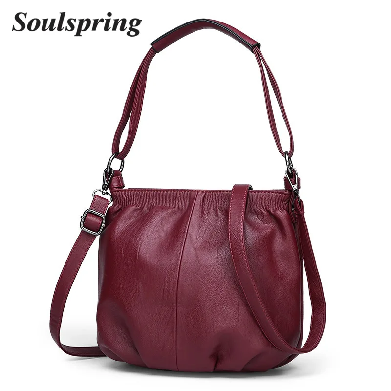 

New 2018 Hot Sale Leather Women's Handbags Fashion All-match Shoulder CrossBody Bags Ladies Messenger Bag Women Bucket Bags Sac
