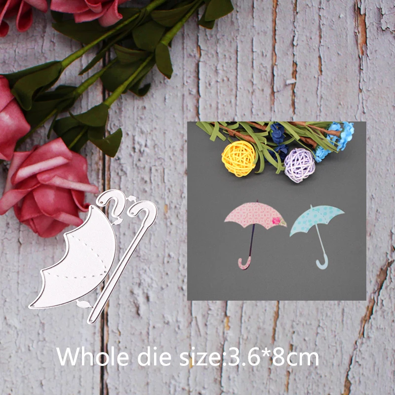 

Umbrella Irregular Figure Metal steel frames Cutting Dies DIY Scrap booking Photo Album Embossing paper Cards3.6*8cm