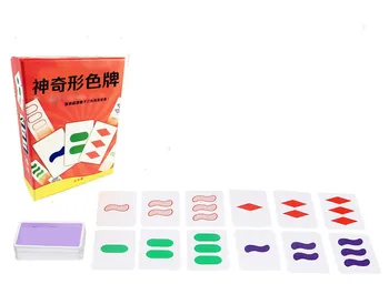 

High Quality setcard Shape Card Puzzle Board Game Gusse Funny Game Family/Party/Friends Parents with Children Game