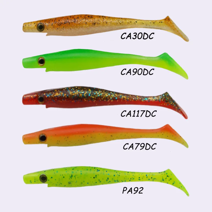 Esfishing приманки Новые свиньи Shad 100 см 6 г 6 шт. Мягкая приманка морская искусственная наживка для рыбалки джиг приманка воблер окунь форель Щука