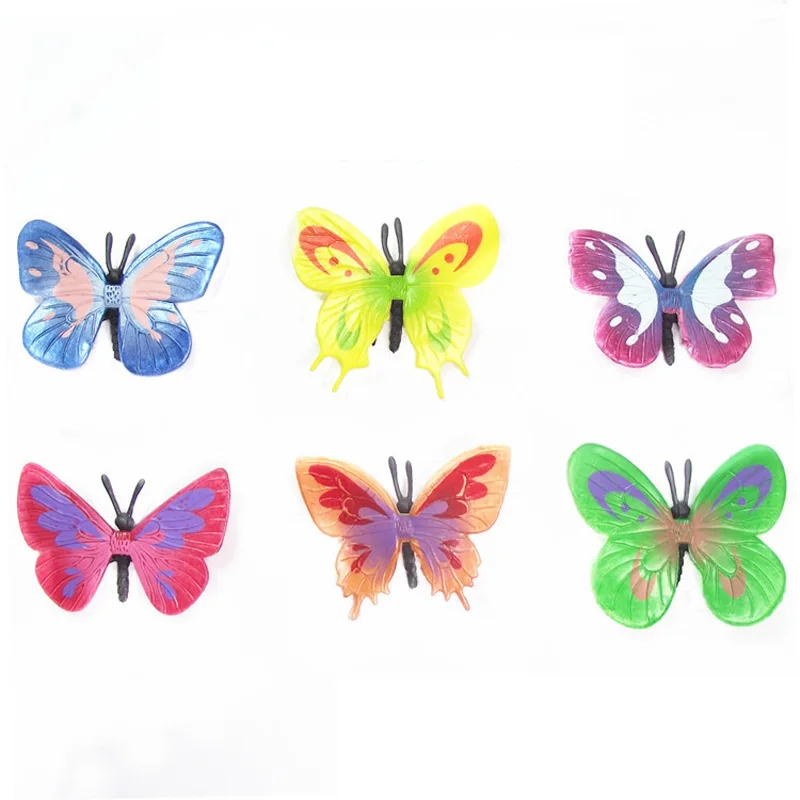 12 шт Пластиковые бабочки Жук Насекомое фигурки животных Дети партия мешок наполнители игрушки