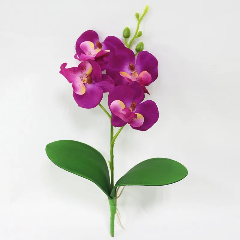 Flone Artificial Phalaenopsis Orchid Flower Fake Butterfly Orchid Artificial Silk Flowers Plants Wedding Home Decor Art Floral (5)
