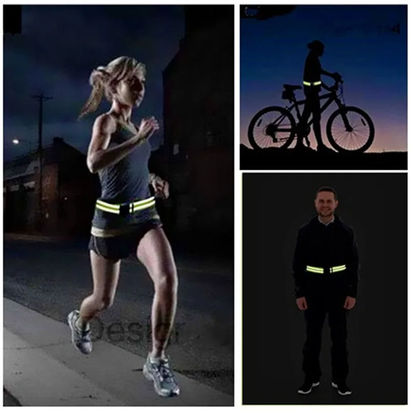 Mayitr светоотражающий эластичный пояс с высокой видимостью для бега, ходьбы, езды на велосипеде, спорта на открытом воздухе, бега, велоспорта, инструменты безопасности