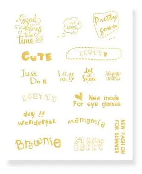 

1PACK=6PCS The Best Wishes DIY Paper Stickers Set 11*13.5cm DIY Journal Diary Decoration Supplies Free Shipping Kawaii